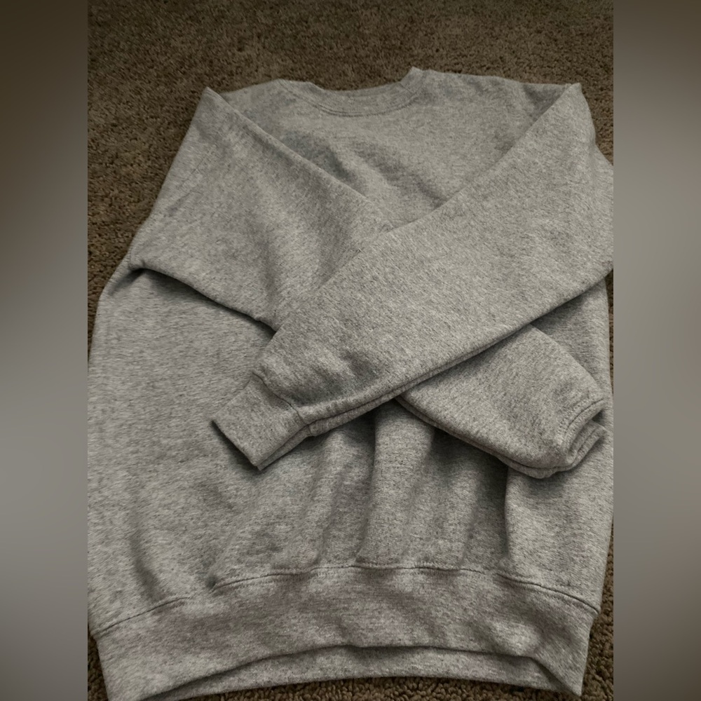 grey sweatshirt super soft inside